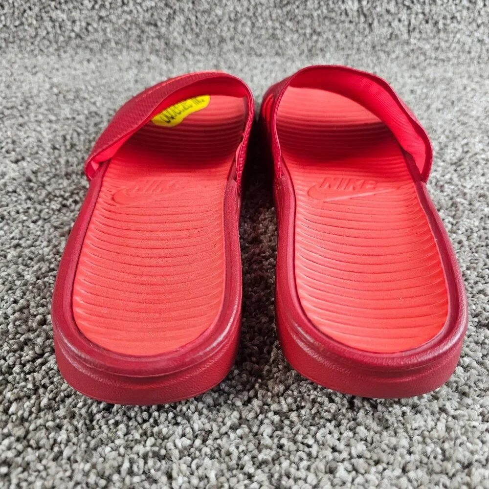 Nike Benassi Solarsoft Slides Mens 7 Red Slip On Sandals Shoes 431884-660 2013